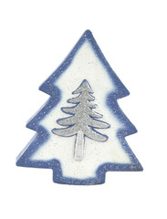 blue christmas tree