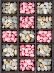 colourful sweets in box