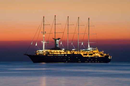 cruise ship on the adriatic