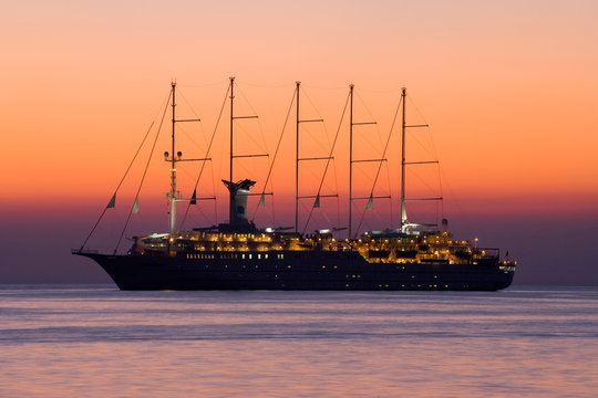 cruise ship on the adriatic