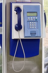 Cabine t&eacute;l&eacute;phonique.