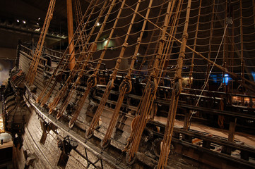 ancient ship at vasa museum, stockholm, sweden