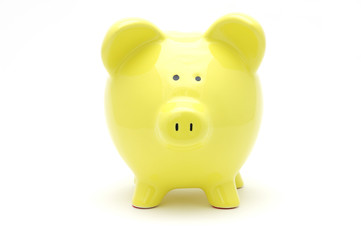 yellow piggy bank