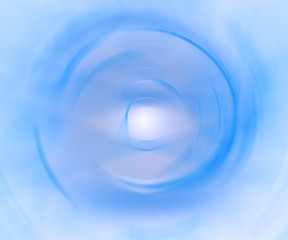 blue circular void