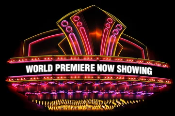 Wall murals Theater movie theatre marquee