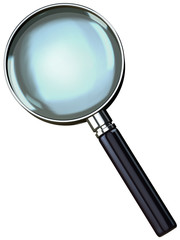 chrome magnifying glass