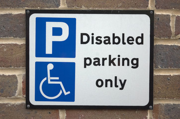disabled parking sign