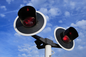 train signal lights
