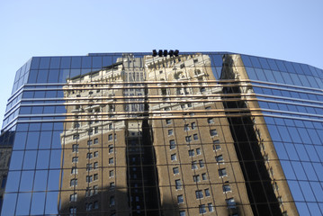 Fototapeta premium reflections old and new 2