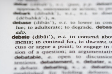 Fototapeta premium debate