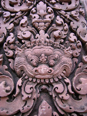 ancient carving, cambodia