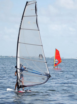 windsurfing off key biscayne