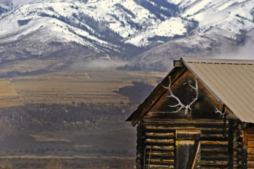 winter cabin