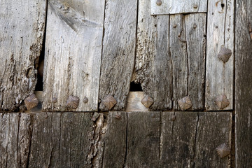 wooden door detail