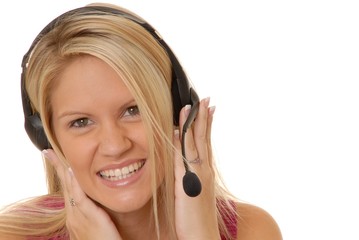 Fototapeta premium helpdesk girl 9
