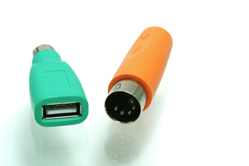 usb connector with ps2 adapter