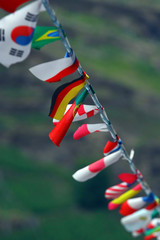 string of flags.