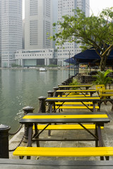 tables by riverside