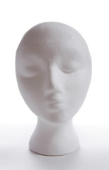 styrofoam model head