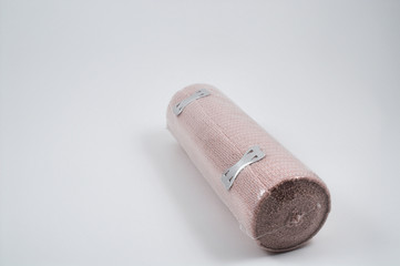 Wrapped medical bandage roll