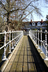 footbridge across a river