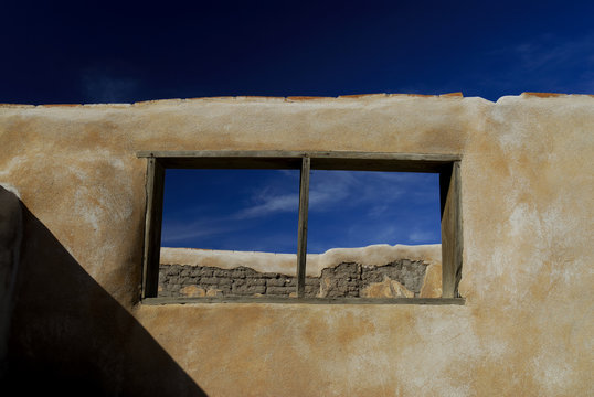 abobe wall and window