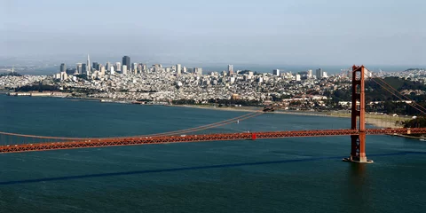 Photo sur Plexiglas San Francisco san francisco through the golden gate
