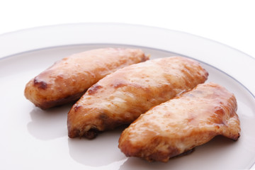 cooked chicken wings