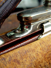 lock of old traveling bag