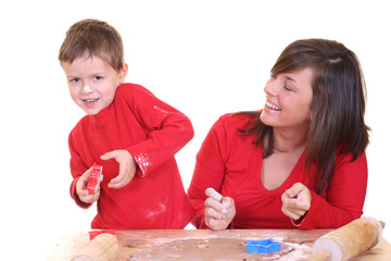 Naklejka premium family baking