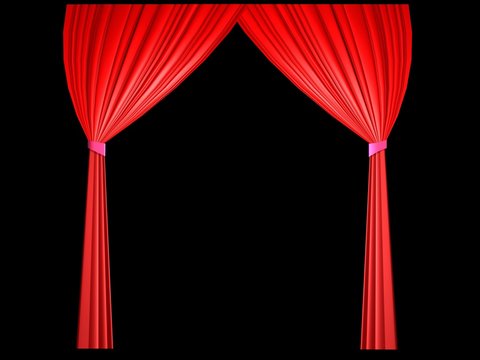 red curtains rideaux de theâtre de scene détourage