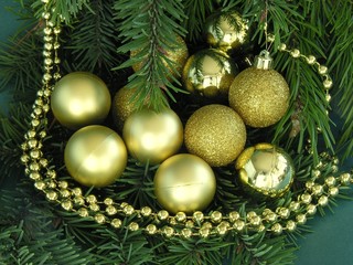 Obraz na płótnie Canvas christmas-tree decorations