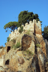 tower of cori castle, italy