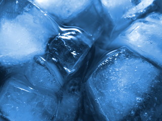 ice cubes blue