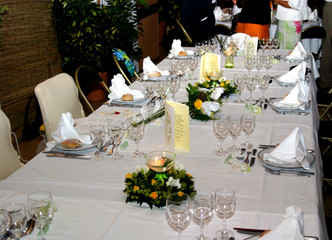 table de mariage