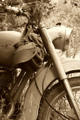 classic old motorcycle