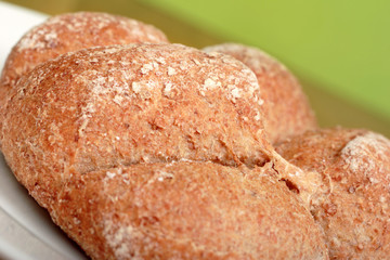 brown wholemeal breadcake