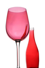 red wine and bottle
