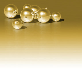 christmas gold ball