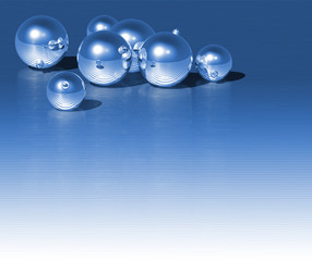 christmas blue ball