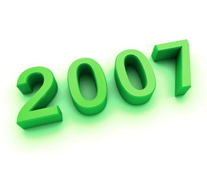 2007 3d sign green