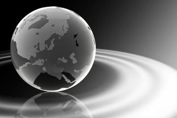 globus glas und wellen © manu