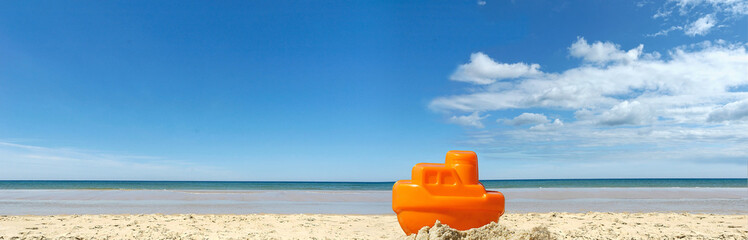 dream boat on landscape