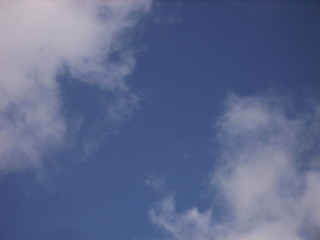 blue sky with cloud