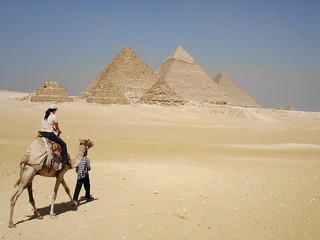 woman on camel