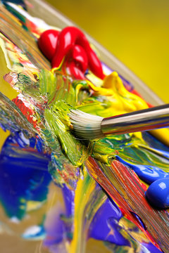 mixing paint