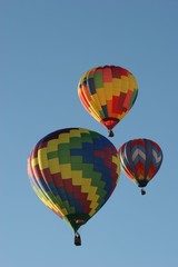 colorful hot air balloons