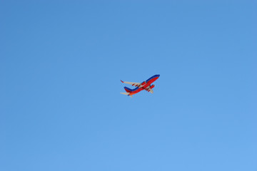 plane flying away