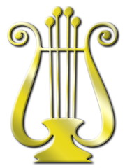 gold lyre