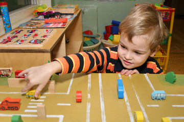 child play in kindergarten